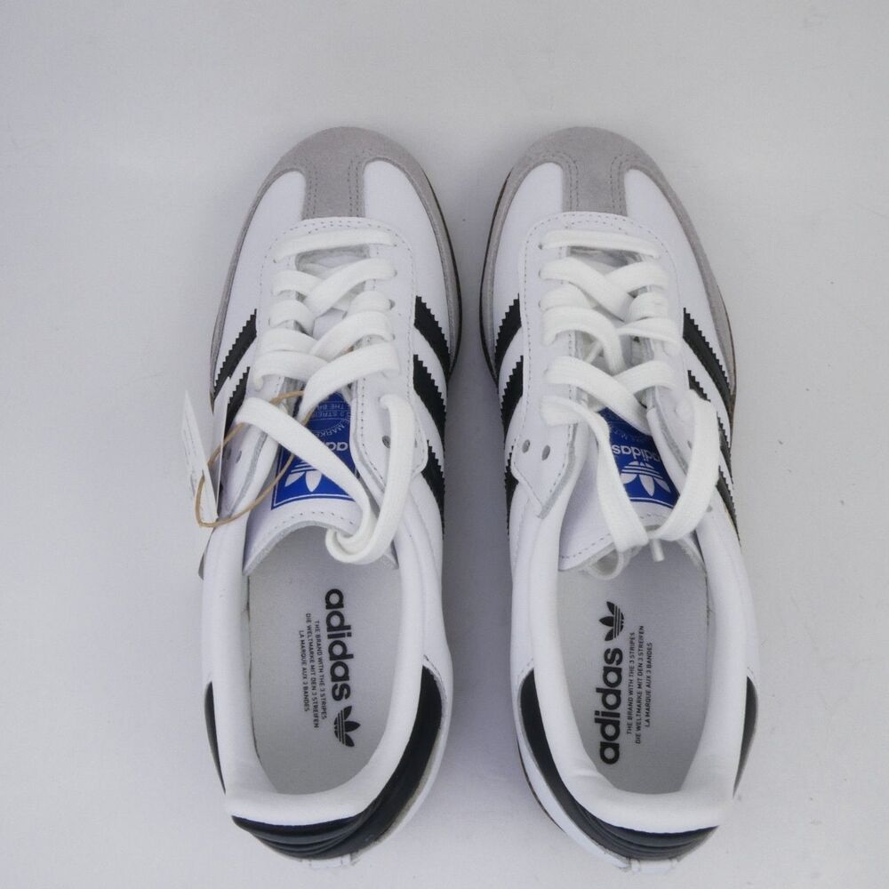adidas Originals Women's US 5 Samba OG Trainers Youth 4 White/Black B75806 - Picture 7 of 10